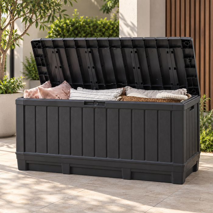 Kentwood Outdoor Storage Box 90Gal Graphite