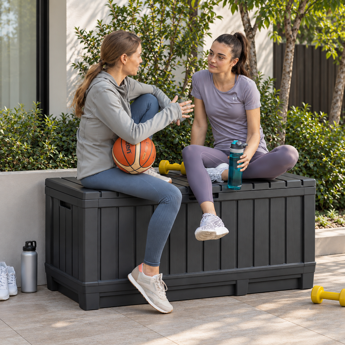 Kentwood Outdoor Storage Box 90Gal Graphite