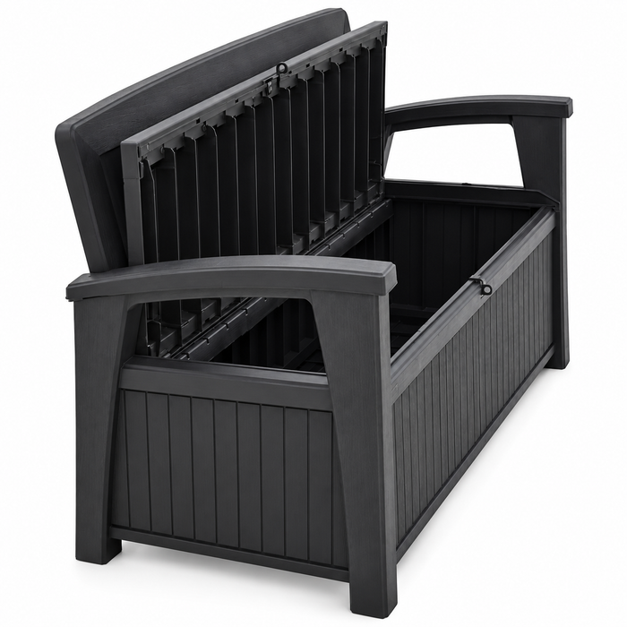 Patio Outdoor Storage Bench Graphite