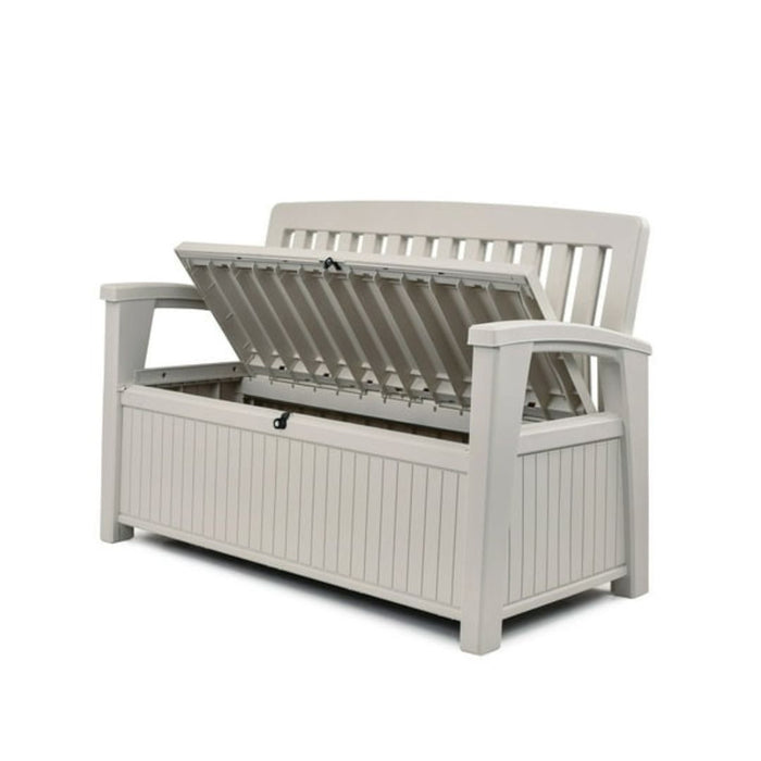Patio Outdoor Storage Bench White