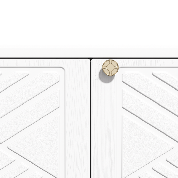 Alto Multipurpose Outdoor Storage Shoe Cabinet White