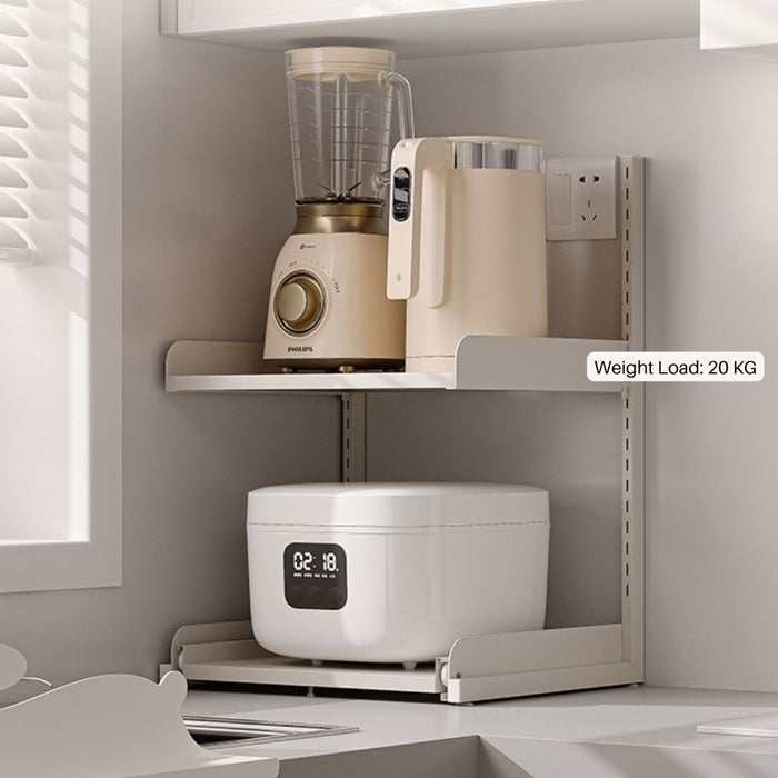Toaster Racking System Kitchen Appliances Storage 2 Tier Rice Cooker Toaster Sliding Rack ...