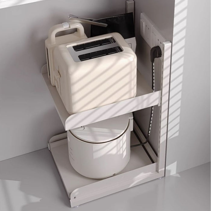 Kitchen Appliances Storage 2 Tier Sliding Pull Out Rack — The Home Shoppe