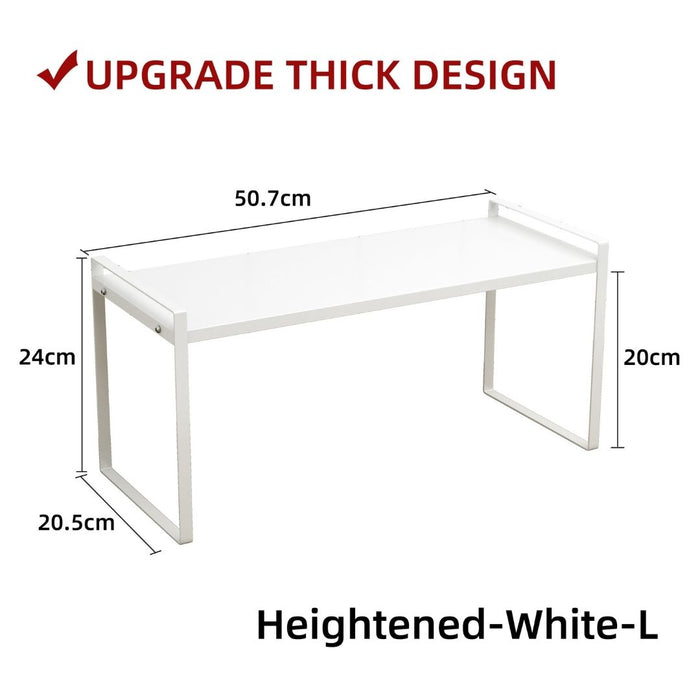 Countertop Kitchen Rack Stackable White (3 Sizes)