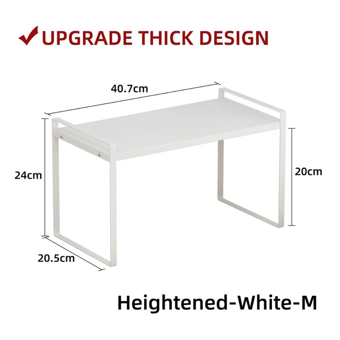 Countertop Kitchen Rack Stackable White (3 Sizes)