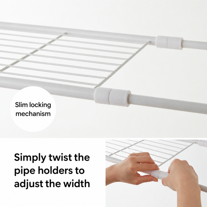 Laundry Washing Machine Rack with Hanging HSR-1WH