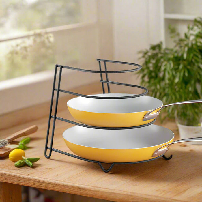 Canyon Frying pan holder 4 Tier Rack Black