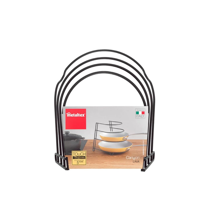 Canyon Frying pan holder 4 Tier Rack Black