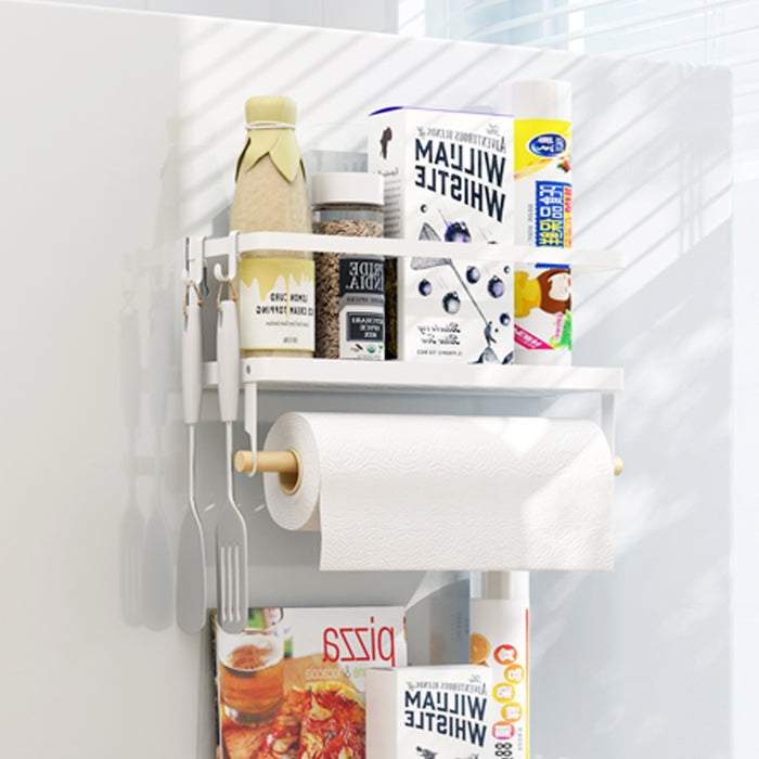 Magnetic Fridge Side Shelf Foldable Spice Rack Small