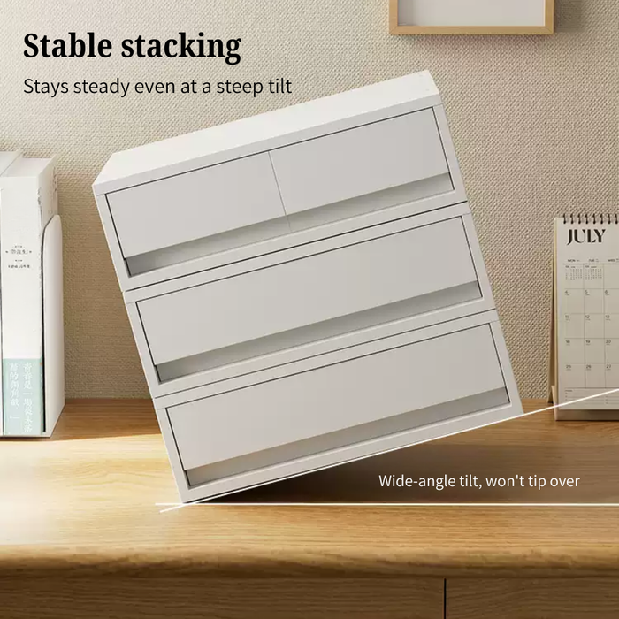 Shiro Stackable Organiser Drawer - Double Grid (3 sizes)
