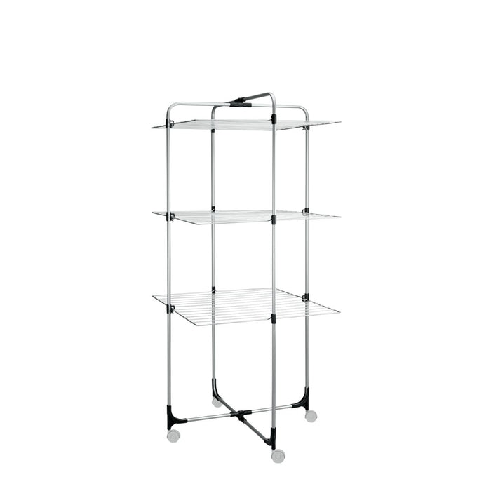 3 Tier Laundry Drier Aliseo 30M Silver Stainless Steel