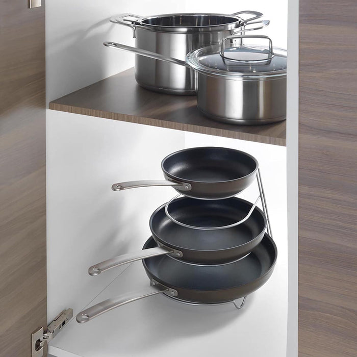 Canyon Frying pan holder 4 Tier Rack Silver