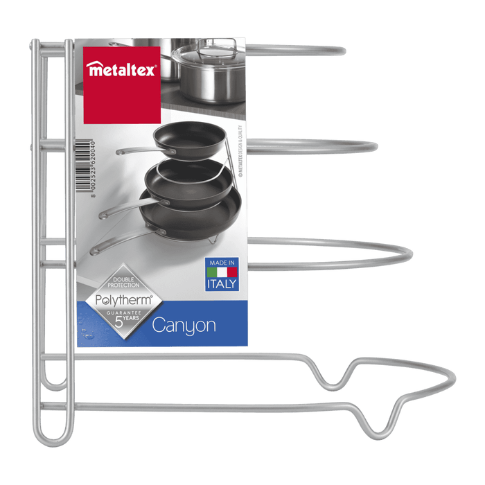 Canyon Frying pan holder 4 Tier Rack Silver