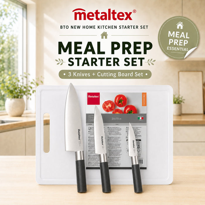 Home Kitchen Meal Prep Knives Starter Kit Set