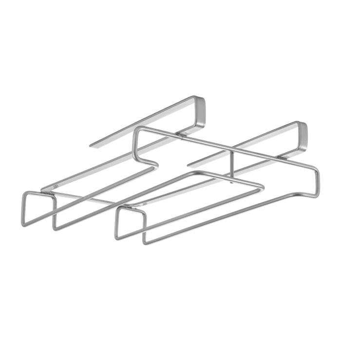 My Glass Undershelf Glass Holder Rack Silver