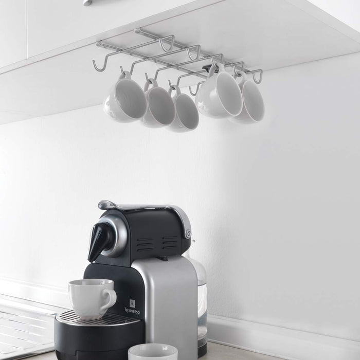 My Mug Undershelf Mug Cups Holder Rack Silver