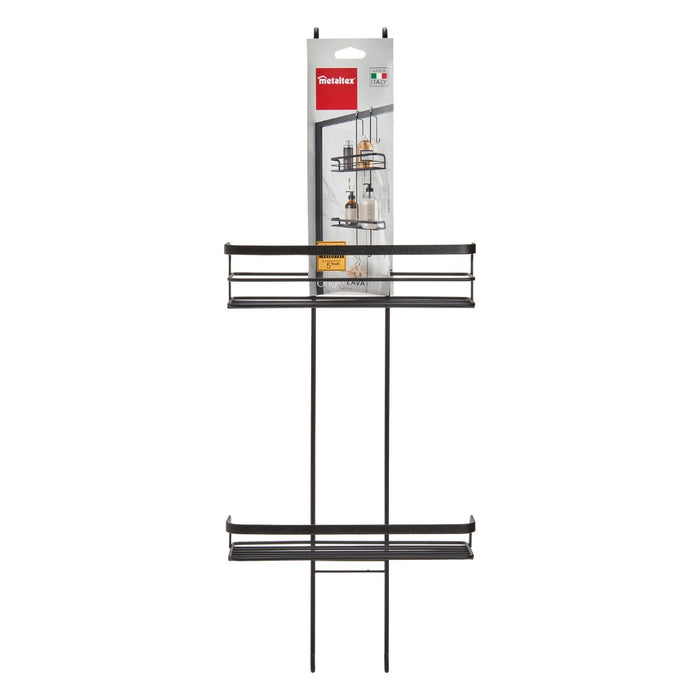Origin Shower Butler Bathroom Hanging Shelf Black
