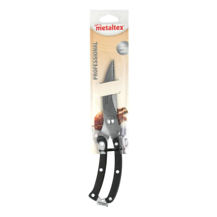 Metaltex Poultry Kitchen Scissors S/S Black 25cm