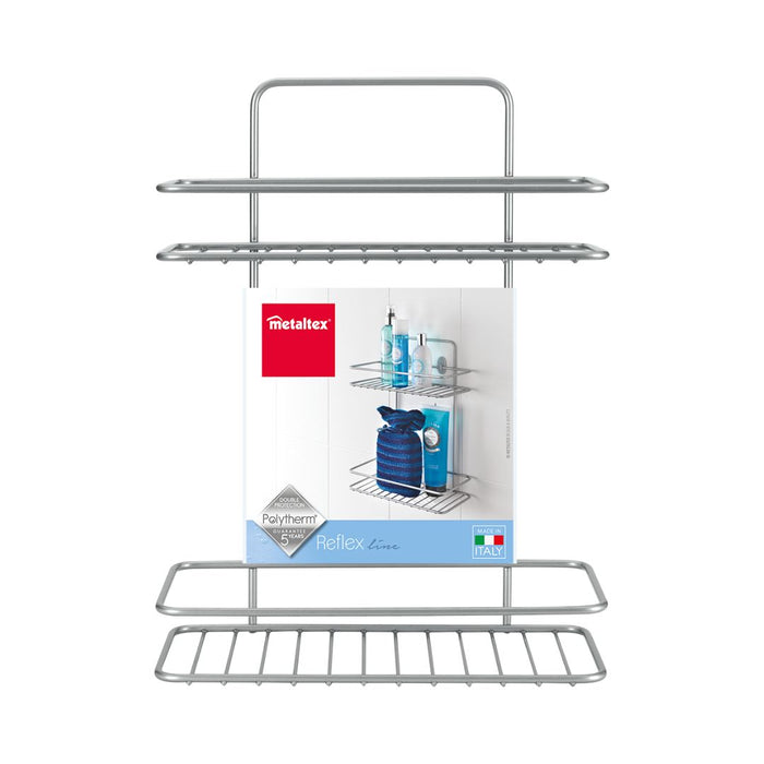 Reflex 2 Tier Rectangle Bathroom Storage Rack
