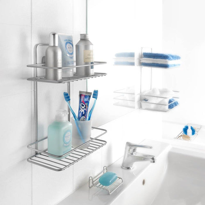 Reflex 2 Tier Rectangle Bathroom Storage Rack