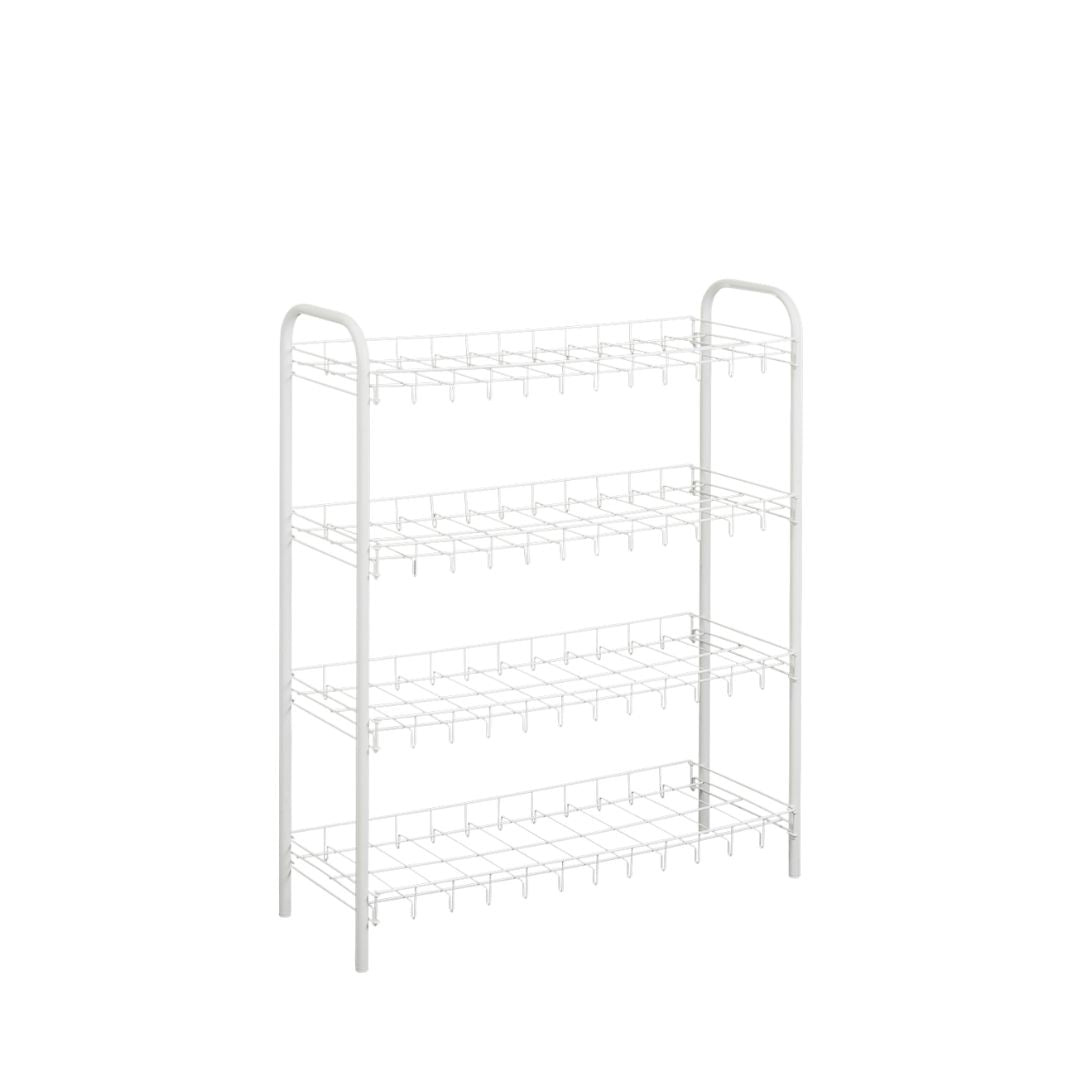 Metaltex Shoe Rack 4 Tier White — The Home Shoppe