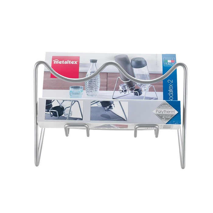 Sodatex 2 Bottle drying rack with cap holders