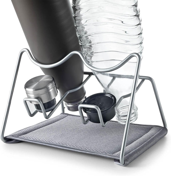 Sodatex 2 Bottle drying rack with cap holders