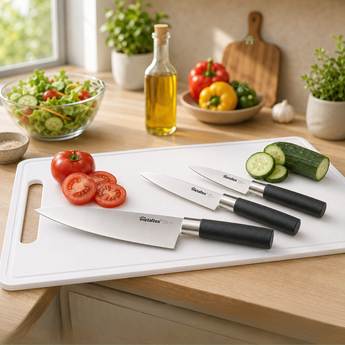 Home Kitchen Meal Prep Knives Starter Kit Set