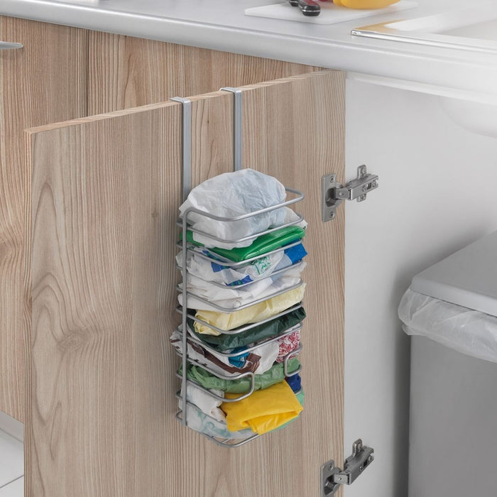 Plastic Bag Dispenser Silver