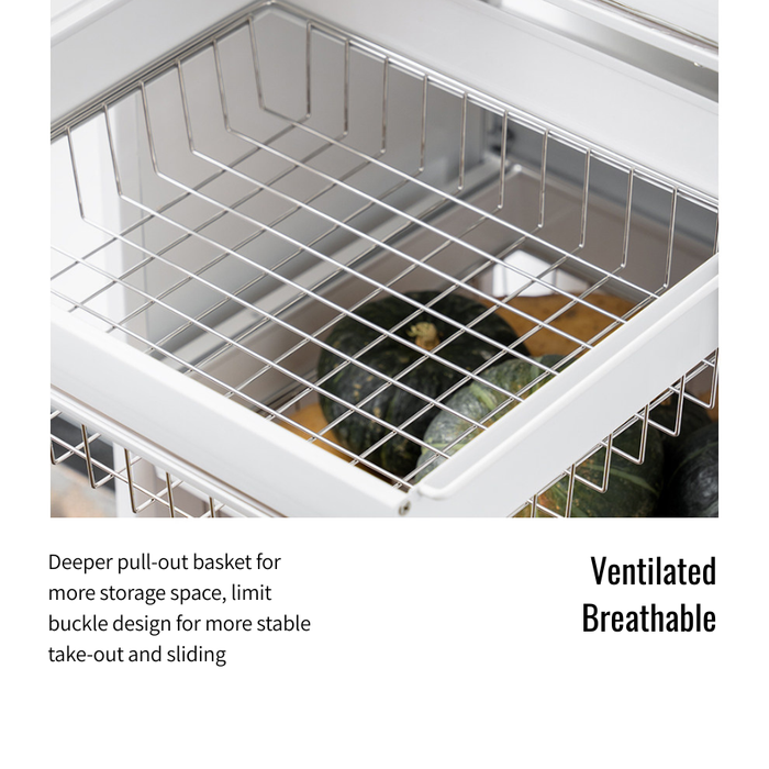 Ally Kitchen Storage Trolley Rack