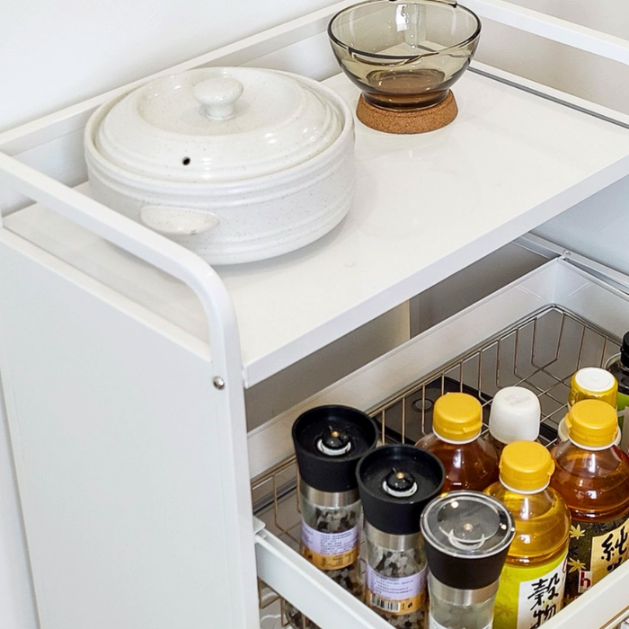 Ally Kitchen Storage Trolley Rack