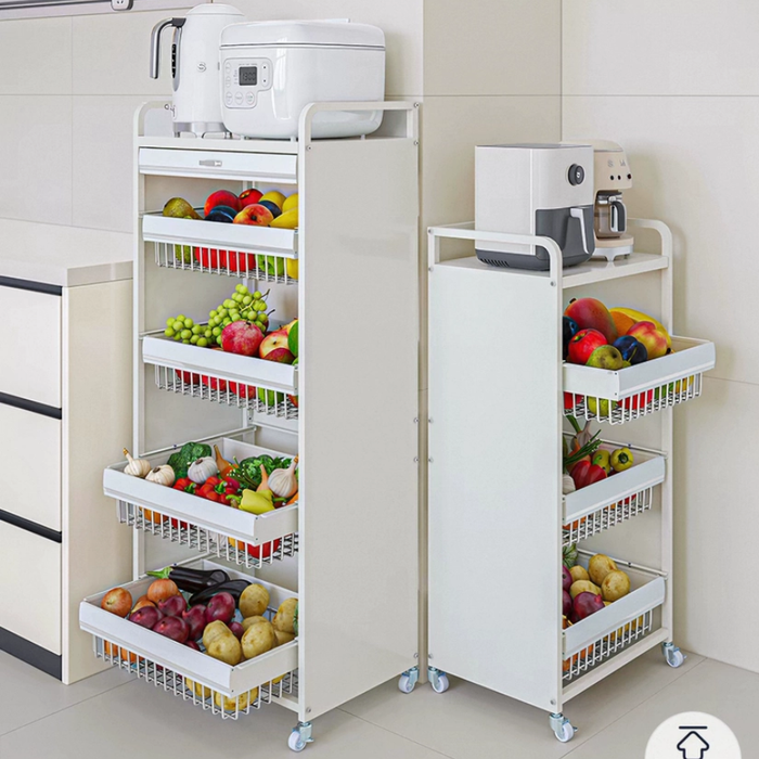 Ally Kitchen Storage Trolley Rack
