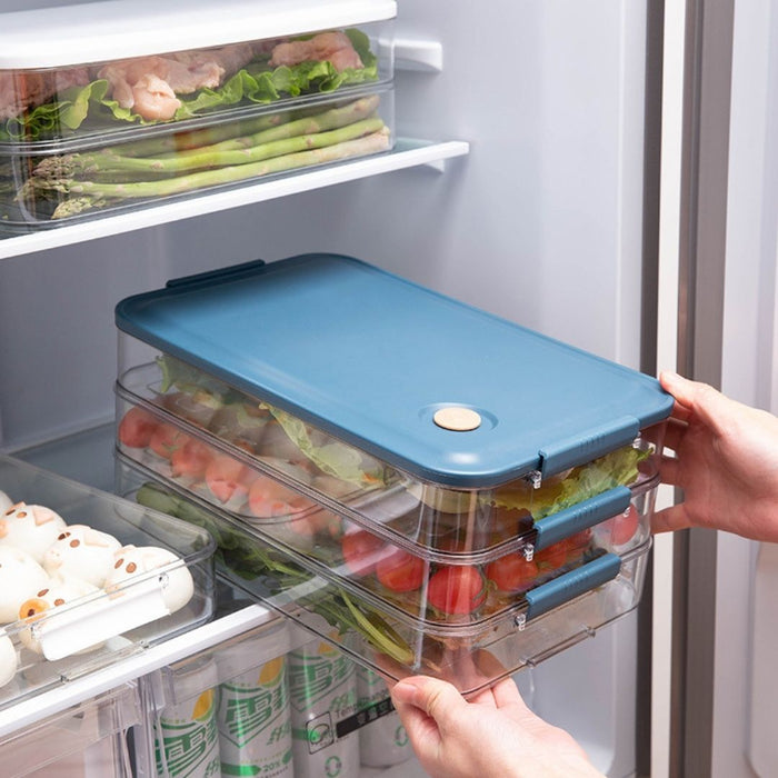 Multiple Layer Container Multi-Layer Refrigerator Food Storage Containers with Lid Dumplings Box ...