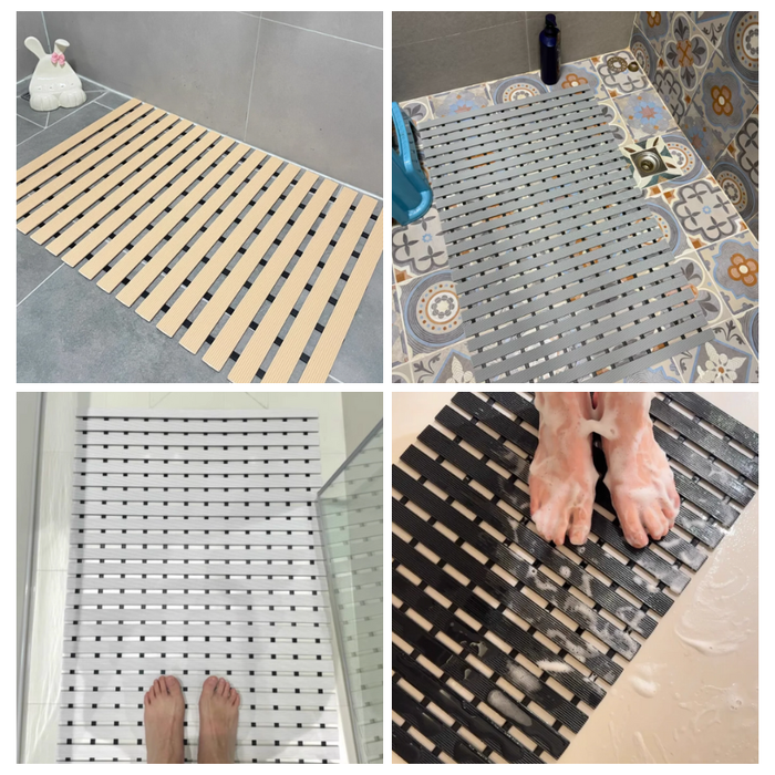 Non Slip Bathroom Floor Mat Beige