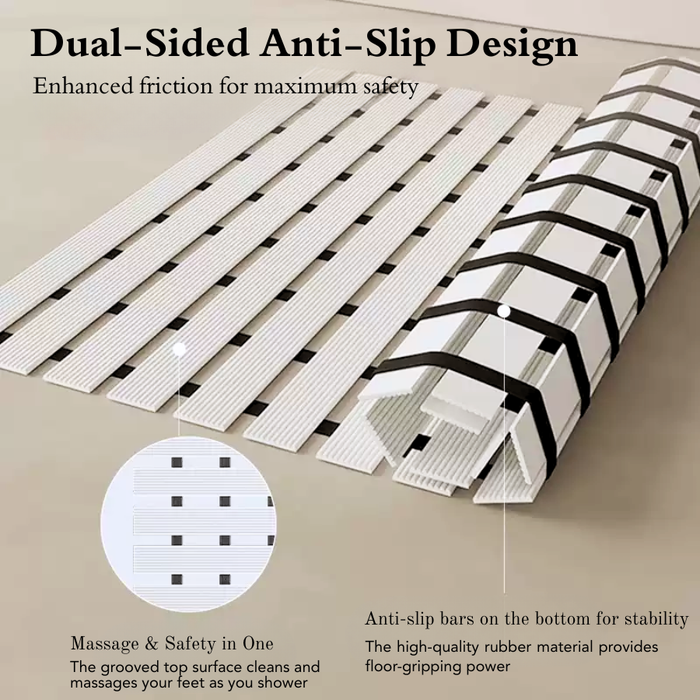 Non Slip Bathroom Floor Mat Beige