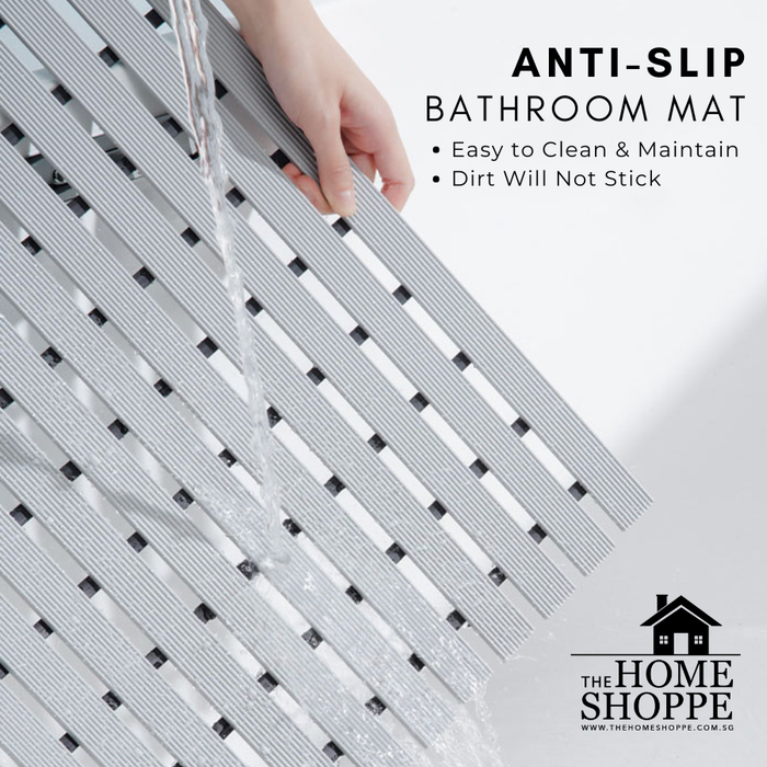 Non Slip Bathroom Floor Mat Grey