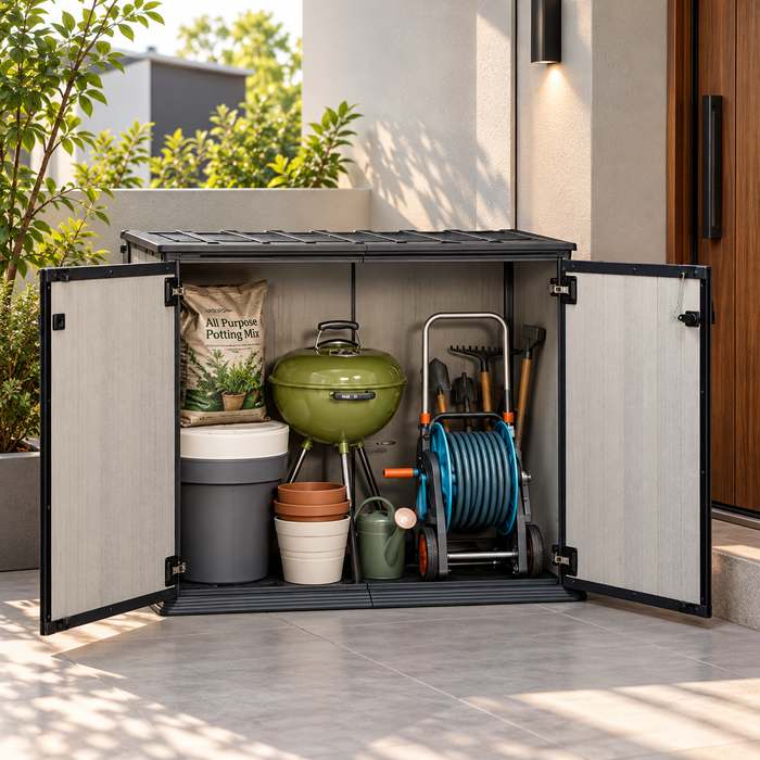 Patio Store Horizontal Outdoor Storage Shed