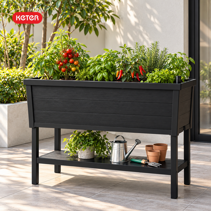 Alfresco Raised Planter Garden Bed Black