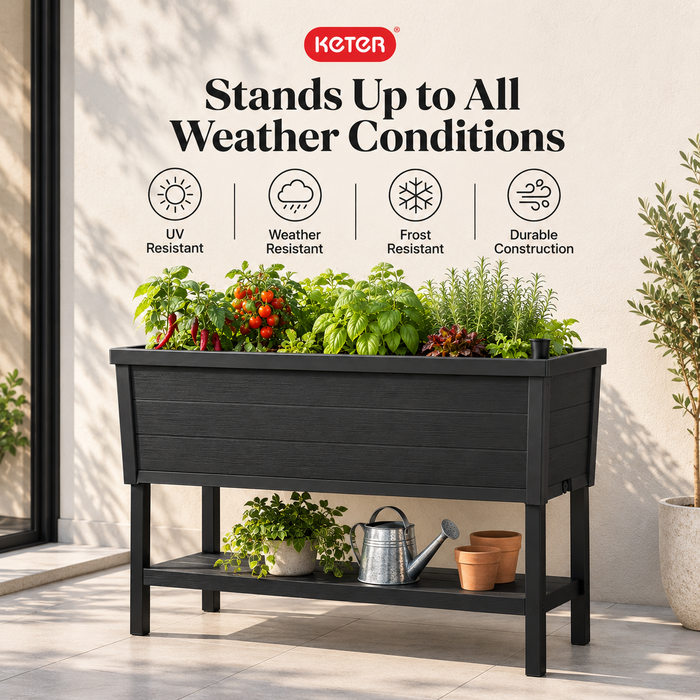 Alfresco Raised Planter Garden Bed Black