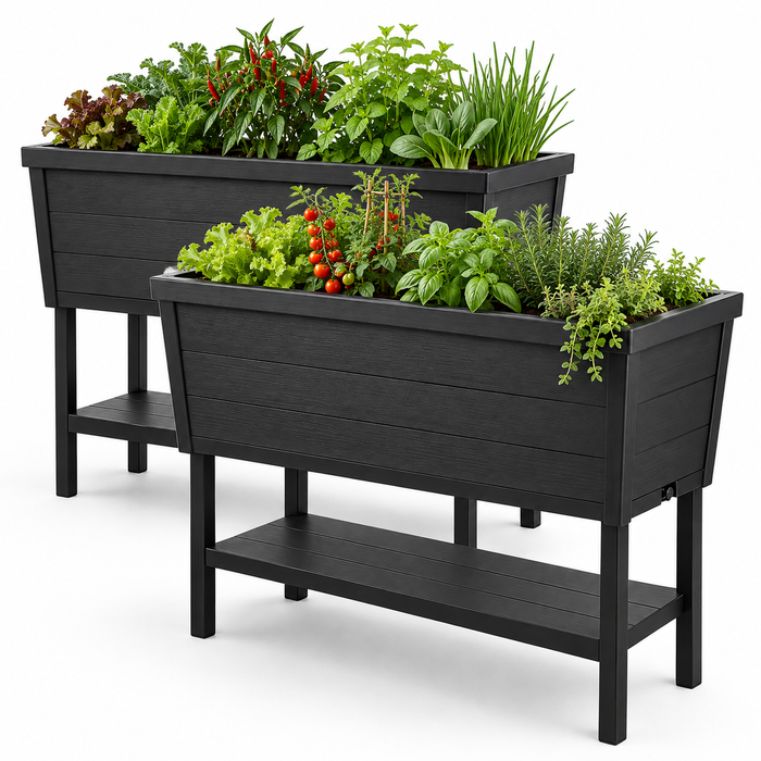 Alfresco Raised Planter Garden Bed Black