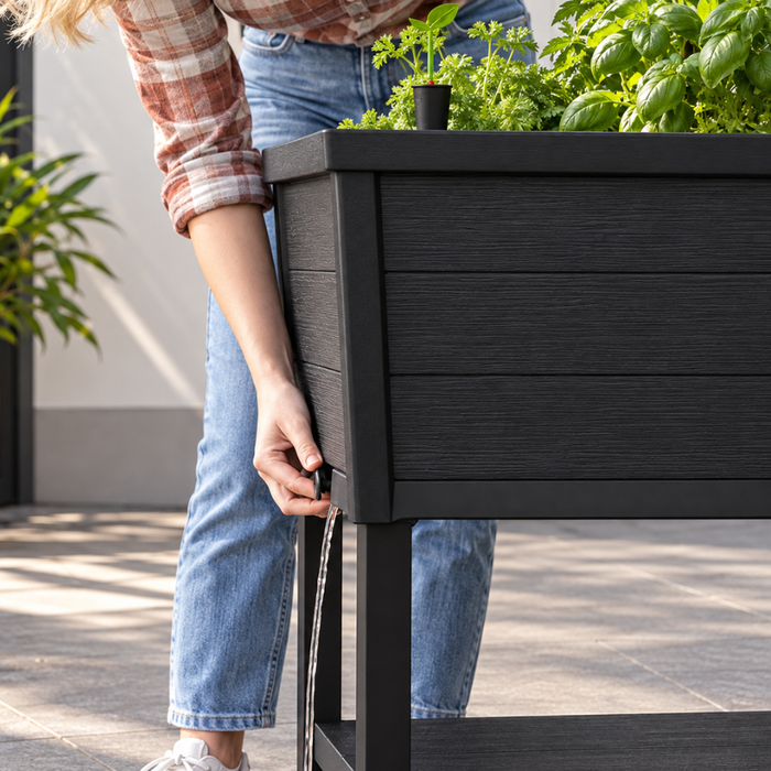 Alfresco Raised Planter Garden Bed Black