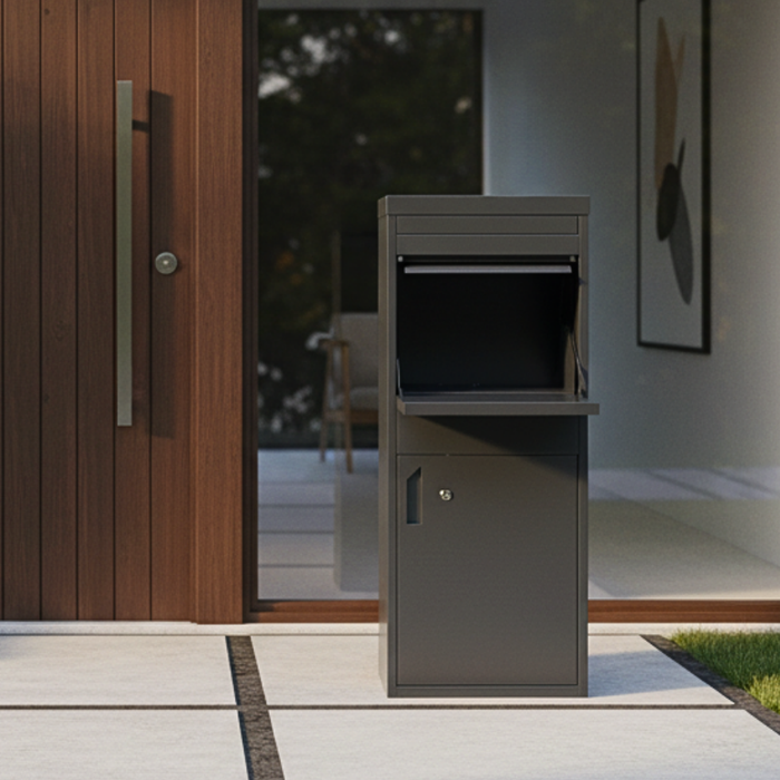 Toby L Large Parcel Delivery Drop Box CP03 Grey