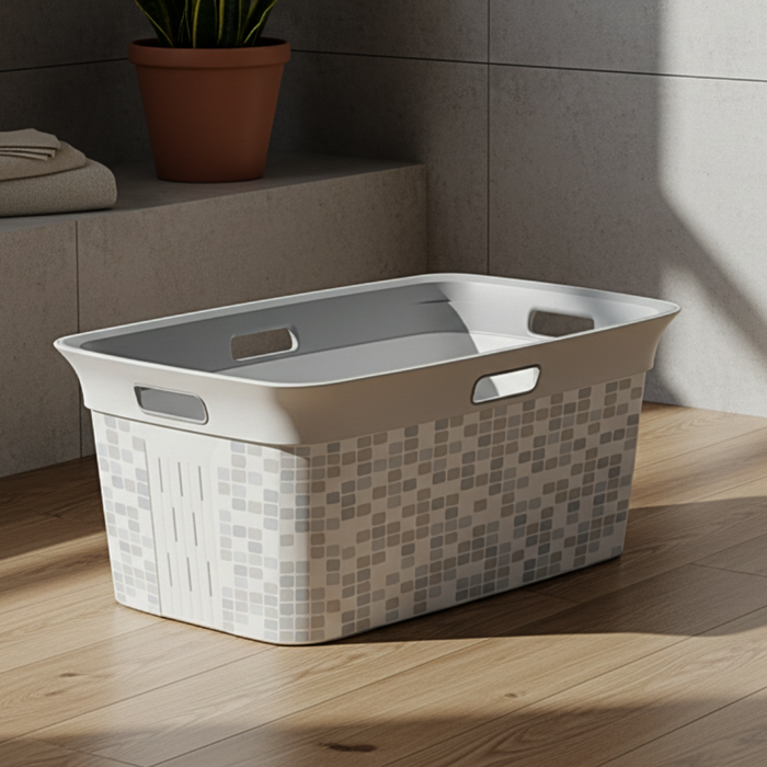 Chic Laundry Basket Mosaic 45L