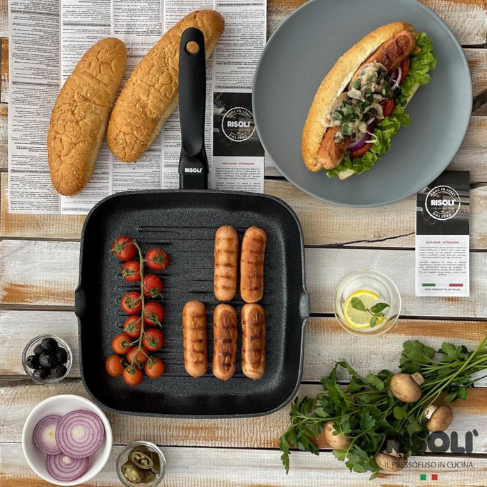 Blackplus Grill Pan 26cm Black Handle