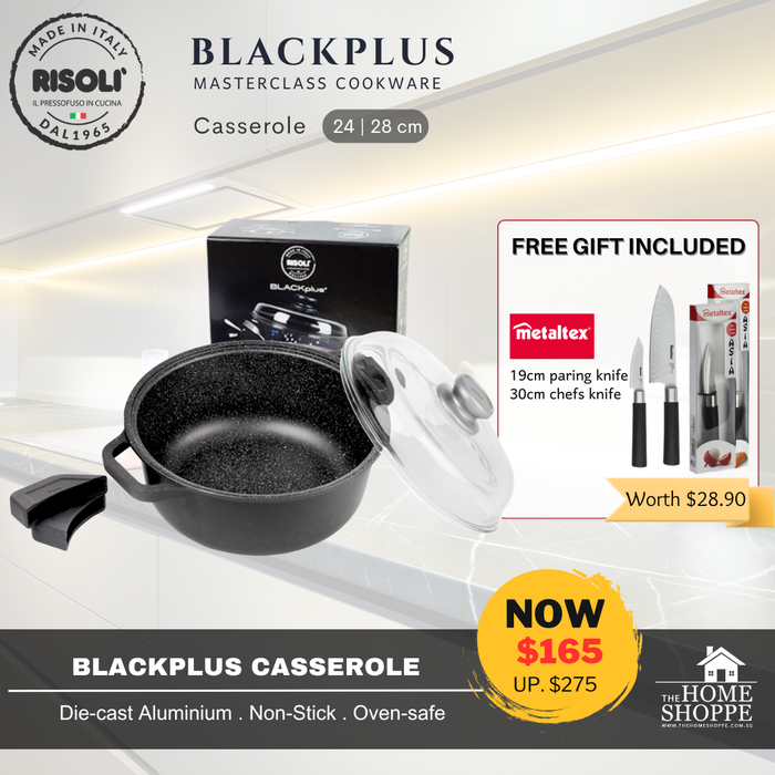 Blackplus Casserole Blackplus Induction with Glass Lid + FREE GIFT