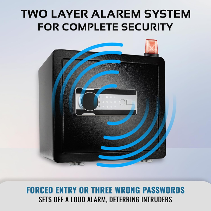 Steel Vault Safe Box H35 Combination/ Fingerprint Lock