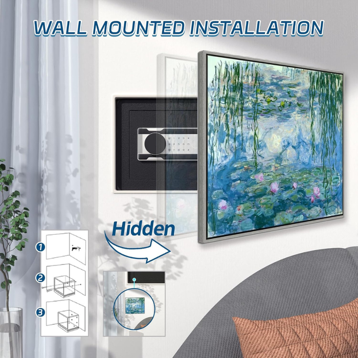 Steel Vault Safe Box H35 Combination/ Fingerprint Lock