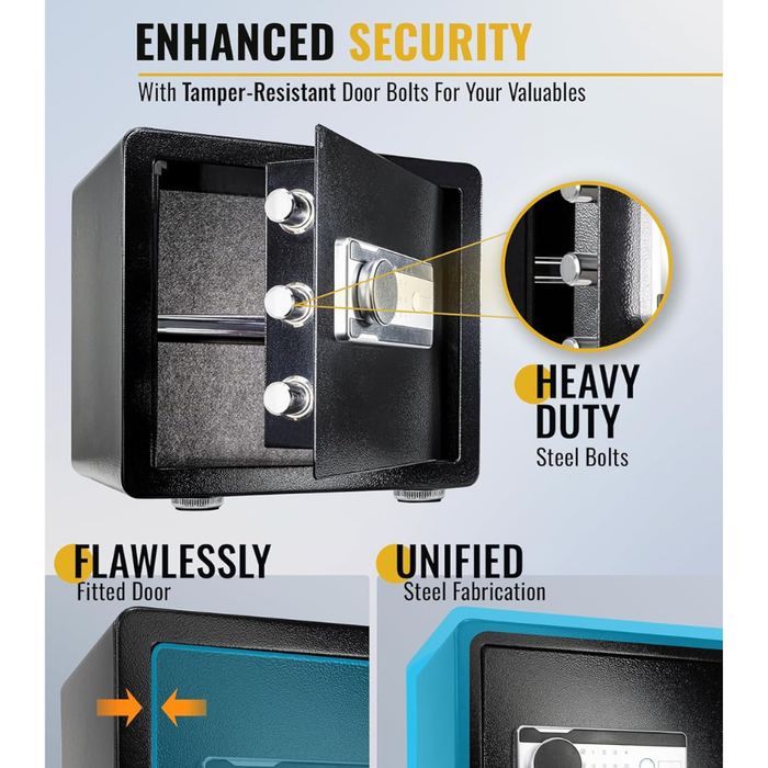 Steel Vault Safe Box H35 Combination/ Fingerprint Lock