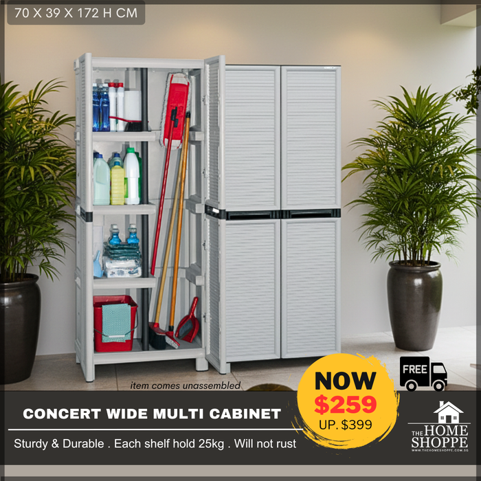 Linea Concert Wide Multipurpose Cabinet (Free Delivery)