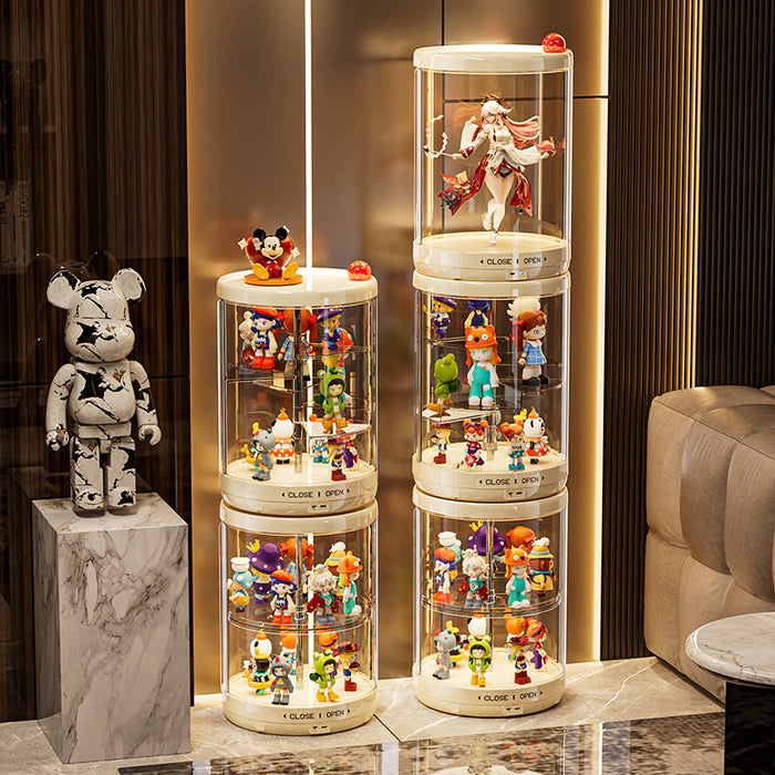 ShowCase Pro Sensor 360° Auto Rotate Figurine Display case with LED Light